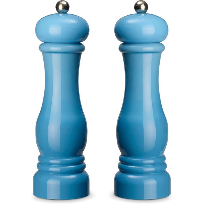 Набір для помелу спецій Echtwerk (2 шт.) - соляна та перечна млинки з ABS-пластику, керамічний механізм, ручна, блакитний, 21 см