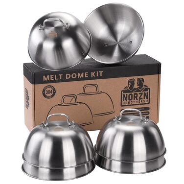 Набір для приготування Smash Burger: прес для гамбургерів, дзвоник, шпатель з нержавіючої сталі 304, прес для smashed burger, безпечний для харчових продуктів, 10 років гарантії (6 дзвоників)