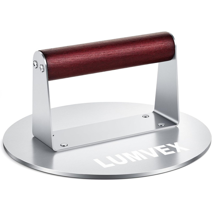 Прес для бургерів з нержавіючої сталі, 16 см, професійний, для гриля, легко миється