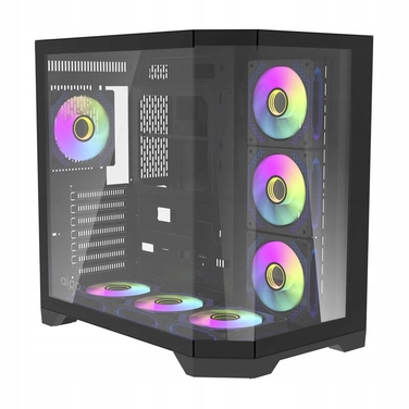 Корпус для ПК DarkFlash FT418 Pro ATX Midi Tower, 7 aRGB вентиляторів