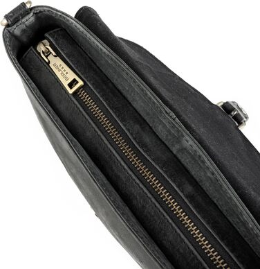 Сумка через плече Berliner Bags Catalina Vintage, шкіряна крос-боді сумка середнього розміру для жінок, темно-сіра з магнітною застібкою