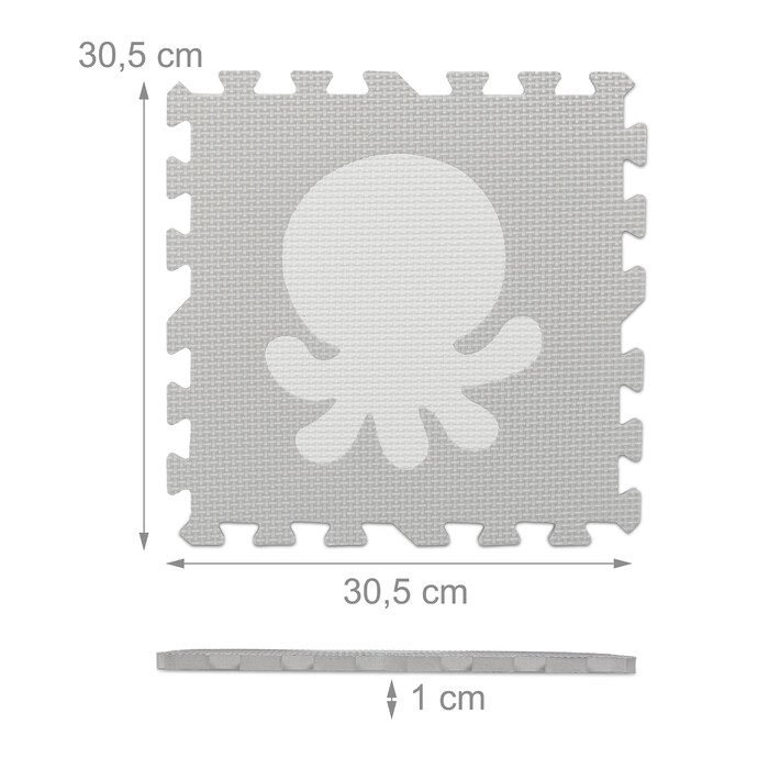 Relaxdays Puzzle Mat Animal Motifs