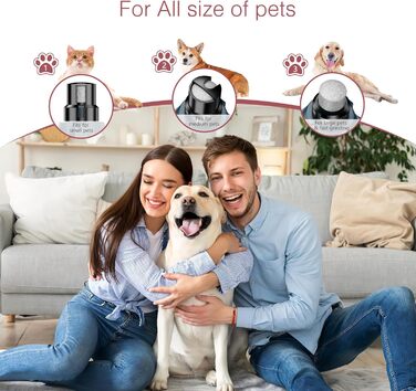 Електричний точилка для кігтів собак LOFICOPER з 6 швидкостями, 2 LED-ліхтариками, 3 портами, тихий для собак маленьких, середніх та великих порід