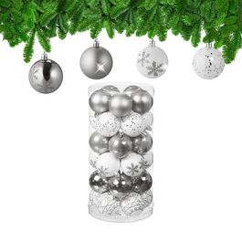 Relaxdays Set of 30 Christmas Baubles