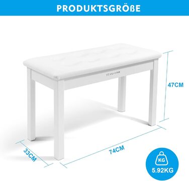 Електронне піаніно MUSTAR 88 клавіш з табуретом, цифрове піаніно, електричне піаніно з підставкою, 3 педалі, 2 роз'єми для навушників, LCD-дисплей, USB/MIDI, піаніно для початківців, чорний колір