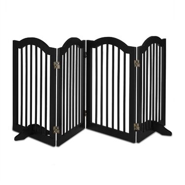 Захисне ворота Relaxdays, розкладне, 70 x 205,5 см, 2 ніжки, для собак та котів, чорний