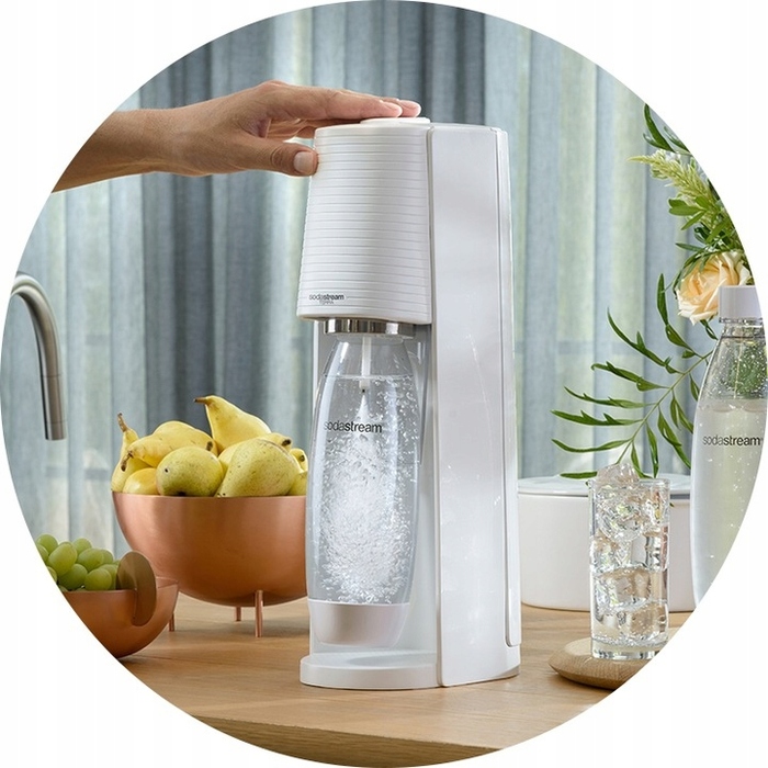 Сифон для газування води SodaStream Terra, білий (3 пляшки + балон CO2)