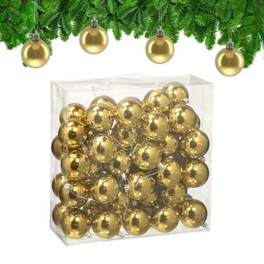 Relaxdays Set of 50 Christmas Baubles