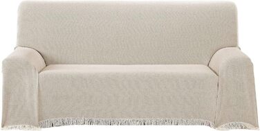 Daybed Cover - Living Room Blanket made of Cotton, Practical Throw as a Sofa Blanket or Couch Blanket - Bed Throw Blanket - High-Quality Bedspread in Beige, 180 x 260 cm