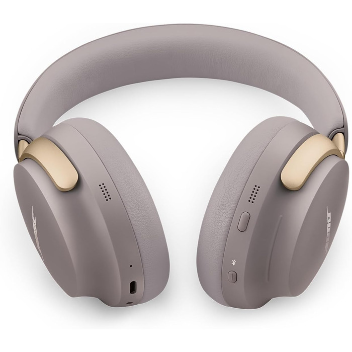 Бездротові навушники Bose QuietComfort Ultra Over-Ear з активним шумозаглушенням, просторовим аудіо (Spatial Audio) та часом роботи до 24 годин, чорні (Sandstone)