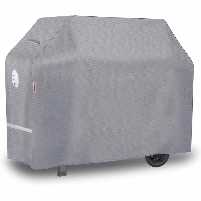 Turtle Life Grill Cover Waterproof Grill Cover for 3-4 Burner Gas Grill, Grill Cover No Fading within 2 Years, Grey 136x70x114cm