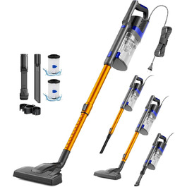 Потужний пилосос Con XL-606-60: 60KPa, 680W, 7м, контейнер 800мл, для твердих поверхонь, помаранчевий