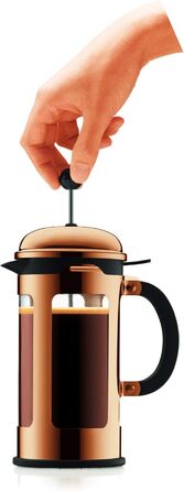 Френч-прес Bodum CHAMBORD 1 л, мідний, з нержавіючої сталі, із захистом від проливання