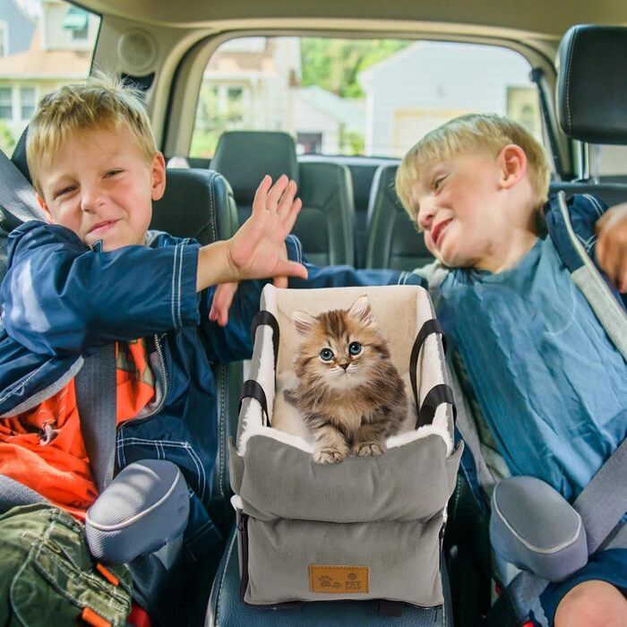 Автокрісло для собак та котів з консоллю: знімне, миється, підходить для подорожей (до 6.1 кг)