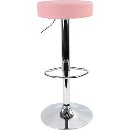 KKTONER Adjustable Height Swivel Bar Stool - SPA, Office & Beauty - PU Leather (Pink)