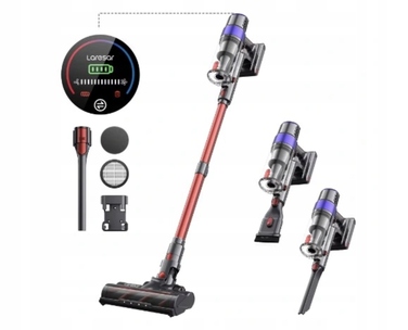 Вертикальний пилосос Laresar V8 (Elite 8), червоний