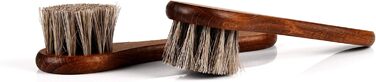Biped 12-Piece Shoe Care Set for Smooth Leather – Wooden Shoe Brushes with Horsehair – Made in Germany – Classic Edition z2604