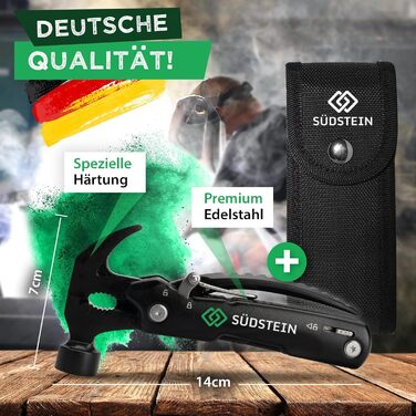 12-в-1 Багатофункціональний інструмент з молотком, викруткою та іншим – Прекрасний подарунок для чоловіків у подарунковій упаковці