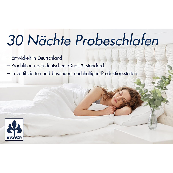 Irisette Edition Steppbett, 4-Seasons Duvet, 135 x 200 cm, white, Öko-Tex certified, Made in Germany