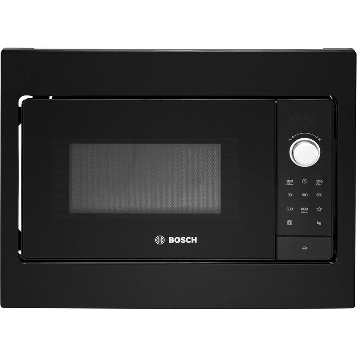 Вбудована мікрохвильова піч Bosch BFL523MB3 Serie 2, 800 Вт, чорна, з LED-touchdisplay та AutoPilot 7