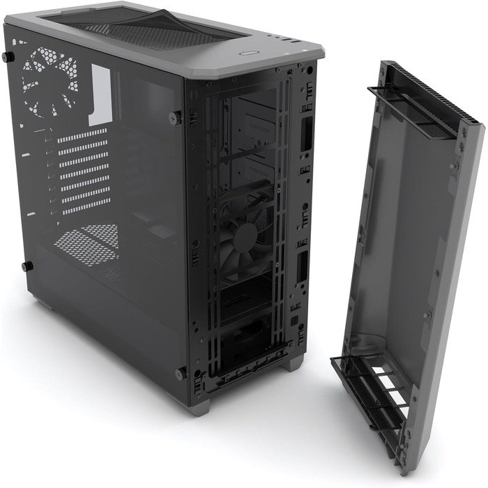 Корпус Phanteks Eclipse P400 Steel ATX Mid Tower чорного кольору з темноватим склом, серія P400