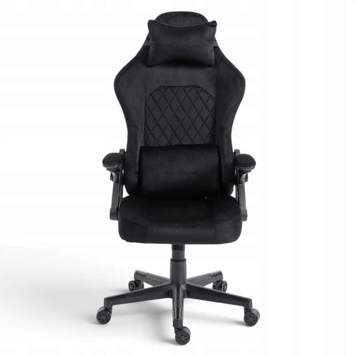 Ігрове крісло Delagear G 404, тканина, чорне