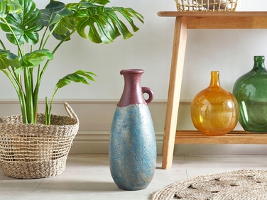 Декоративна ваза VELIA, кераміка, 50 см, синя