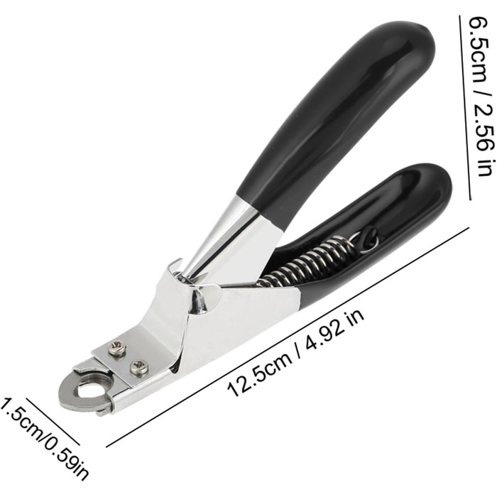 Ножиці для обрізання кігтів собак та котів, ножиці для кігтів тварин, чорного кольору