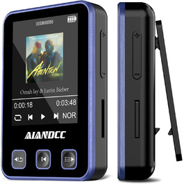 MP3-плеєр Bluetooth 5.3 зі спортивним кліпом та браслетом, 1.77