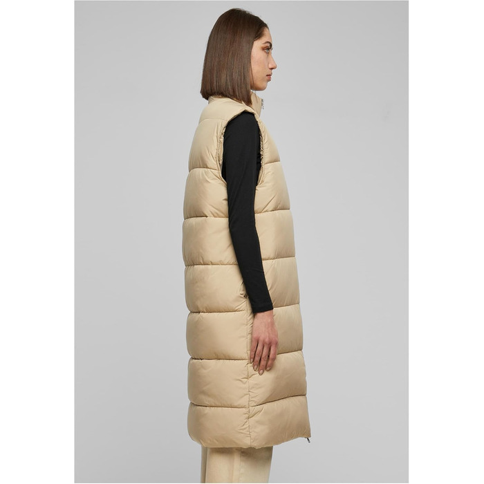 Жіночий жилет Urban Classics з пуховим наповнювачем, великий розмір 3XL, колір wet sand