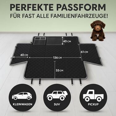 Захист для автосидіння собаки PawJoy: водовідштовхувальний, антиковзний, універсальний (136x61 см)