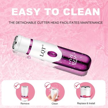 Електричний жіночий триммер 4-в-1 з LED-дисплеєм: для обличчя, брів, бікіні. Розроблено спеціально для жінок. Білий колір.