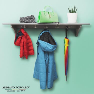 Автоматичний парасолька UNISEX Райдуга, вітростійкий, 16-сегментний, великий, стійкий до вітру, 120 см