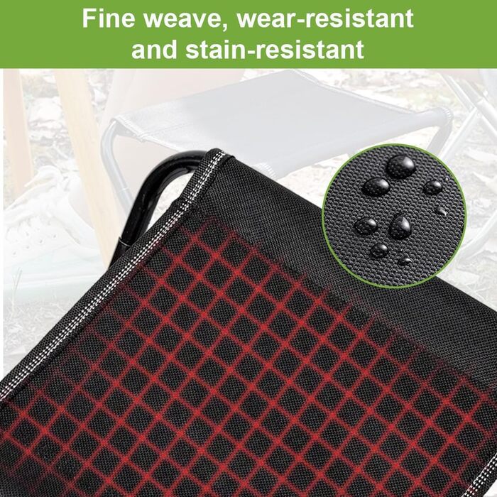 Складні стільці для кемпінгу, 2 шт. - компактні, легкі, для відпочинку на природі, риболовлі, пікніків, пляжу. З сумкою для зберігання, чорний