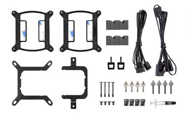 Система водяного охолодження Thermaltake TH280 V2 Sync AIO з дзеркалом Infinity, 2x 140mm вентилятори PWM, високий тиск 3.02 mmH₂O, підтримка синхронізації з материнською платою Intel/AMD (Чорний, 120mm, ARGB)