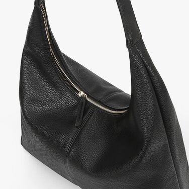 Сумка жіноча GSenhui Hobo з м'якої шкіри, чорна вінтажна сумка-тоут на плече, повсякденна