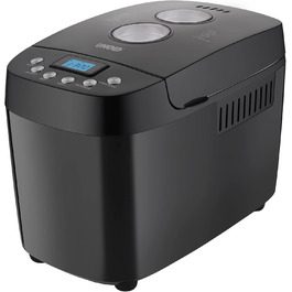 Unold 68525 BACKMEISTER Big Black: хлібопечка для 1.5 кг, 15 програм, без глютену, таймер, підігрів, LCD дисплей