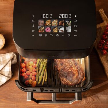 Фритюрниця Cecotec CecoFry Advance Double 9л: цифрова, без масла, з подвійними кошиками та технологією PerfectCook