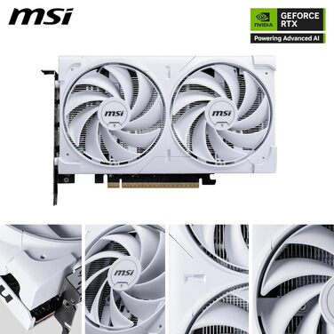 Відеокарта MSI GeForce RTX 5060 VENTUS 2X OC WHITE 8GB GDDR7, PCIe 5.0