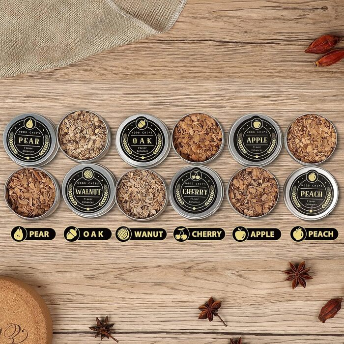 Набір для копчення віскі та коктейлів з пальником та 3 ароматами — ІДЕАЛЬНИЙ ПОДАРУНОК