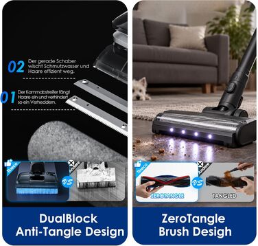 Вертикальний миючий пилосос Tineco Floor ONE S7 Stretch з функцією FlashDry та DualBlock
