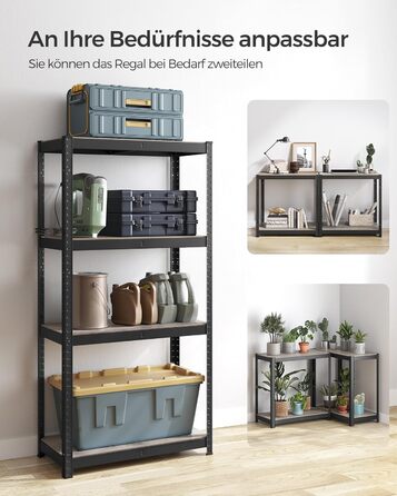 SONGMICS 4-Tier Adjustable Storage Shelf