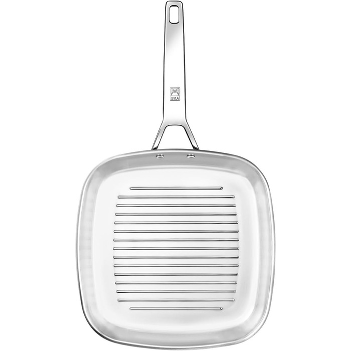 Бра Signature Гриль-сковорода рифлена 24 см з нержавіючої сталі, універсальна для всіх плит