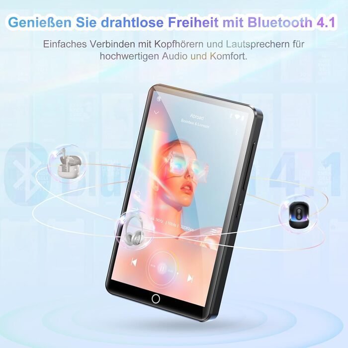 MP3 плеєр 80GB з Bluetooth, WiFi, камерою та сенсорним екраном 4.02