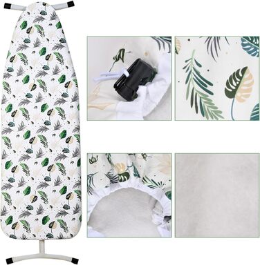 Чохол для прасувальної дошки універсальний 135 x 56 см, для парогенераторів та прасувальних столів, захисний чохол, легко встановлюється