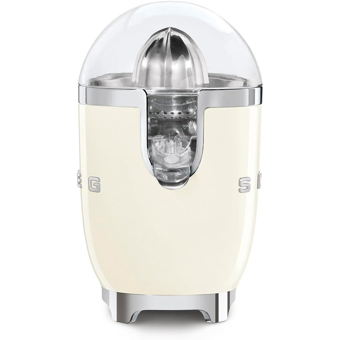 Електрична соковижималка для цитрусових Smeg CJF11CREU, 70 Вт, з фільтром та конусом із нержавіючої сталі, колір крем