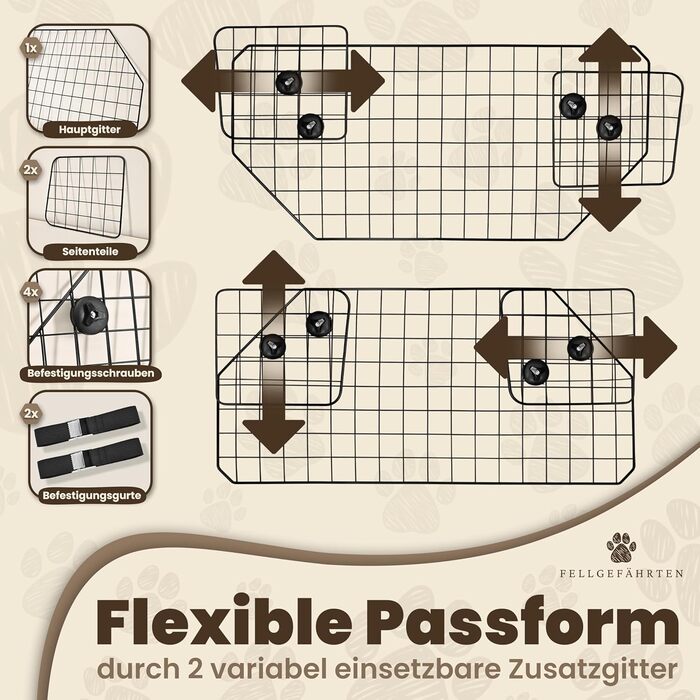 Сітка для собак у багажник авто | Якісна та міцна перегородка для багажника | Перегородка для багажника