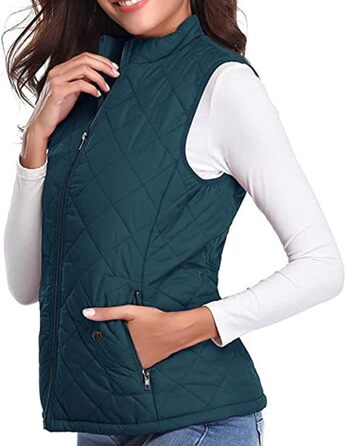 Жіноча тепла жилетка з пуховим наповнювачем, вітро- та водовідштовхуюча, для активного відпочинку, з кишенями, темно-синій, розмір L