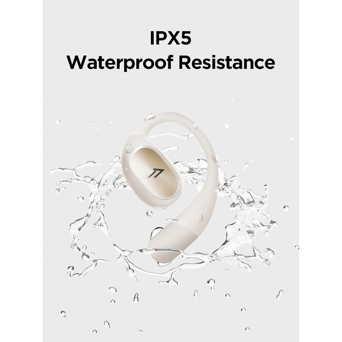 Навушники 1MORE S31 Open Ear Bluetooth 5.3: бездротові, спортивні, з ENC мікрофоном, 38 годин роботи, IPX5, потужний бас (білі)