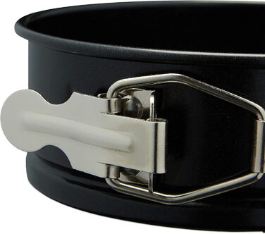 Форми для випічки Relaxdays, набір 5 шт, Ø 12 см, круглі, антипригарні, до 220 °C, міні-форми для кексів, чорні